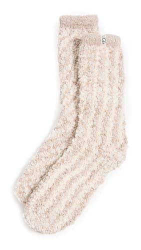 UGG Women's Cozy Chenille Sock, Cream, O/S