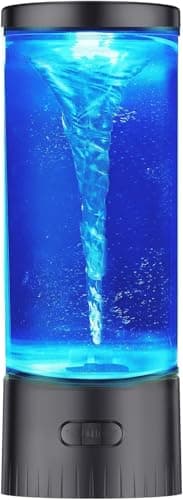 COLORLIFE Twister Hurricane Light- Novelty Nature Decor Gift for Boys Girls, Men, Women Mini Water Vortex Maker Mood Night Light Birthday Holiday Christmas