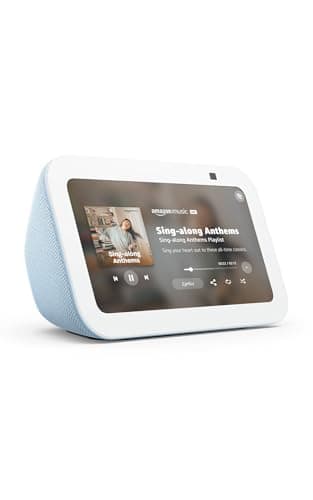 Amazon Echo Show 5 (newest model), Smart display with Alexa+ Early Access, 2x the bass and clearer sound, Cloud Blue