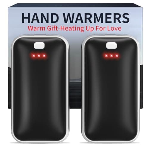 Lerat Hand Warmers Rechargeable, 2 Pack Electric Hand Warmer, Reusable Portable Pocket Heater USB Handwarmers, Gifts for Men, Women, Indoor, Outdoor, Hiking, Skiing, Camping, Hunting Accessories