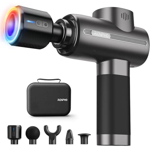 RENPHO Massage Gun Deep Tissue with Heat and Cold, Christmas Gifts, Back Massager, Muscle Massager Therapy with Carry Case, Percussion Body Masajeador for Men Women Athletes, Active Thermacool