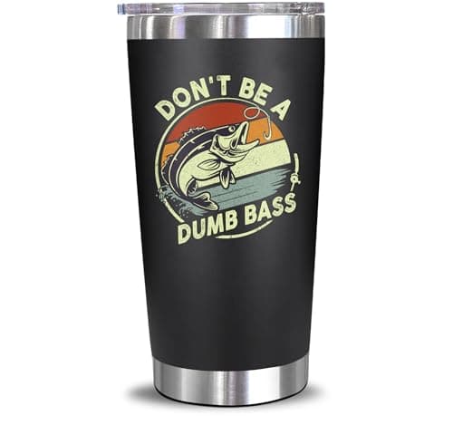 NewEleven Christmas Gifts For Him - Fishing Gifts For Men, Dad, Fisherman, Father - Practical Gift, Dad Birthday Present, Men, Husband - 20 Oz Tumbler