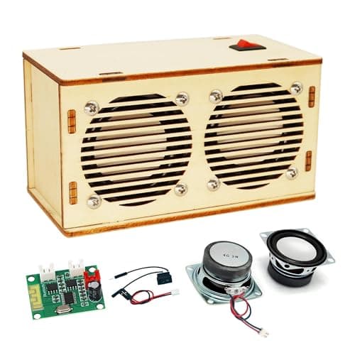 DIY Bluetooth Speaker Kit, Stem Projects for Kids Ages 8-12, Science STEM Kits for Kids Ages 10-12-14-16, Gifts for 9 10 11 12 13 14 15 16 Year Old Boys Teens (Wood)