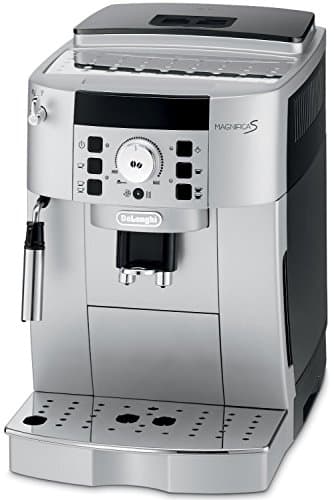 De'Longhi ECAM22110SB Magnifica XS Fully Automatic Espresso and Cappuccino Machine with Manual Cappuccino System, Stainless Steel, Silver, 13.8"