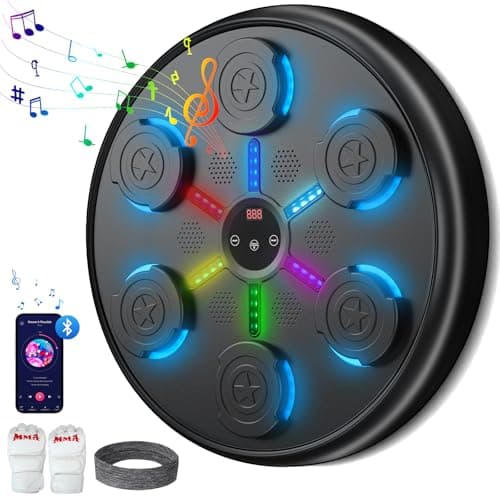 SPUER Music Boxing Machine, Wall-Mounted Punching Machine, Perfect for Adults & Kids, Ideal Fitness Gift for Valentine's Day, Birthdays and Anniversaries