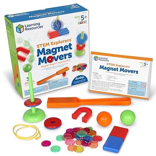 Learning Resources STEM Explorers Magnet Movers - Science For Kids Sensory Bin, Critical Thinking, Fine Motor Toys, Classroom Math Supplies, Homeschool Crafts, Educational Games, Birthday Gift