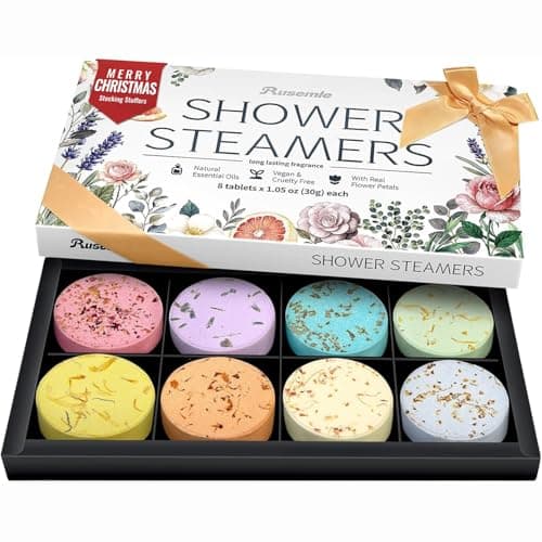 Shower Steamers Aromatherapy Birthday Gifts for Women - 8 Pack Christmas Stocking Stuffers 2025 for Adults Teens Women Mom Her Wife, Home Spa Shower Bombs for Self Care Relaxation with Essential Oils