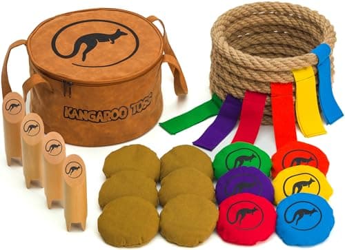 Kangaroo Toss - Official Set - Outdoor Games - Beach Toys - Yard Games - Backyard & Lawn Games - Camping - Ladder Toss - Bocce - Cornhole - for Adults and Family