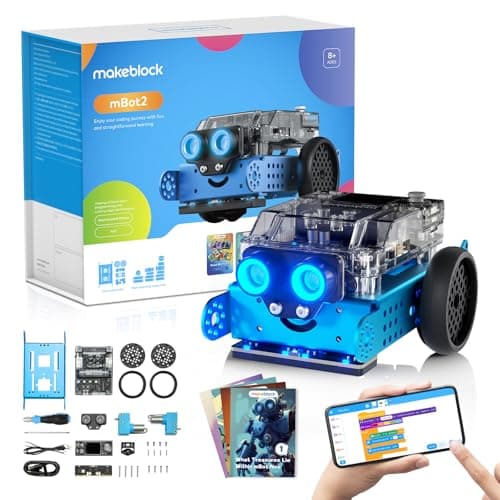 Makeblock mBot2 Coding Robot for Kids, AI Learning Support Scratch & Python Programming, Robotics Kit for Kids Ages 8-12 and up, Building STEM Robot Toys Gifts for Boys Girls