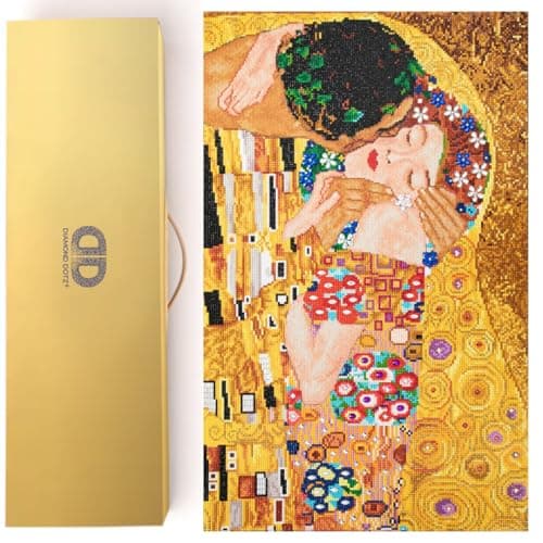 Diamond Dotz The Kiss (Apres Klimt) Diamond Painting Kits for Adults - Diamond Art Kits a Relaxing Creative Craft Kit with Dotz Gems 22x28