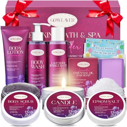 Spa Gifts for Women,Relaxing Bath Set & Stress Relief Body Wash Self Care Package,Secret Santa Christmas Stocking Stuffers Gifts Women Birthday Her Mom Sister Wife Friend Valentine Mothers Day