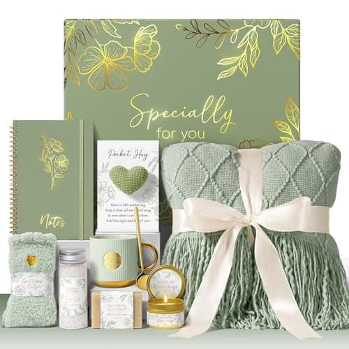 Self Care Gifts for Women Get Well Soon Gift Baskets, Unique Christmas Birthday Gifts for Women Spa Care Package, Sympathy Inspirational Thinking of You Gift Set for Mom Sister Friend Wife Girlfriend