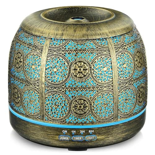 ARVIDSSON 500ml Essential Oil Diffusers for Large Room, Metal Diffusers for Essential Oils, Ultrasonic Aromatherapy Diffuser for Home Office, Gift for Women and Men